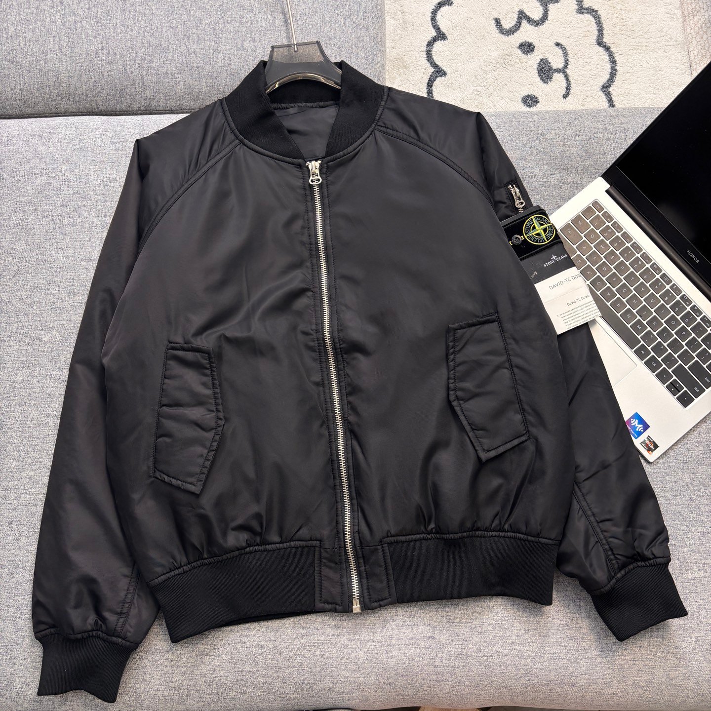 SI Bomber Jacket Beige/Black - Jacket - Image 6