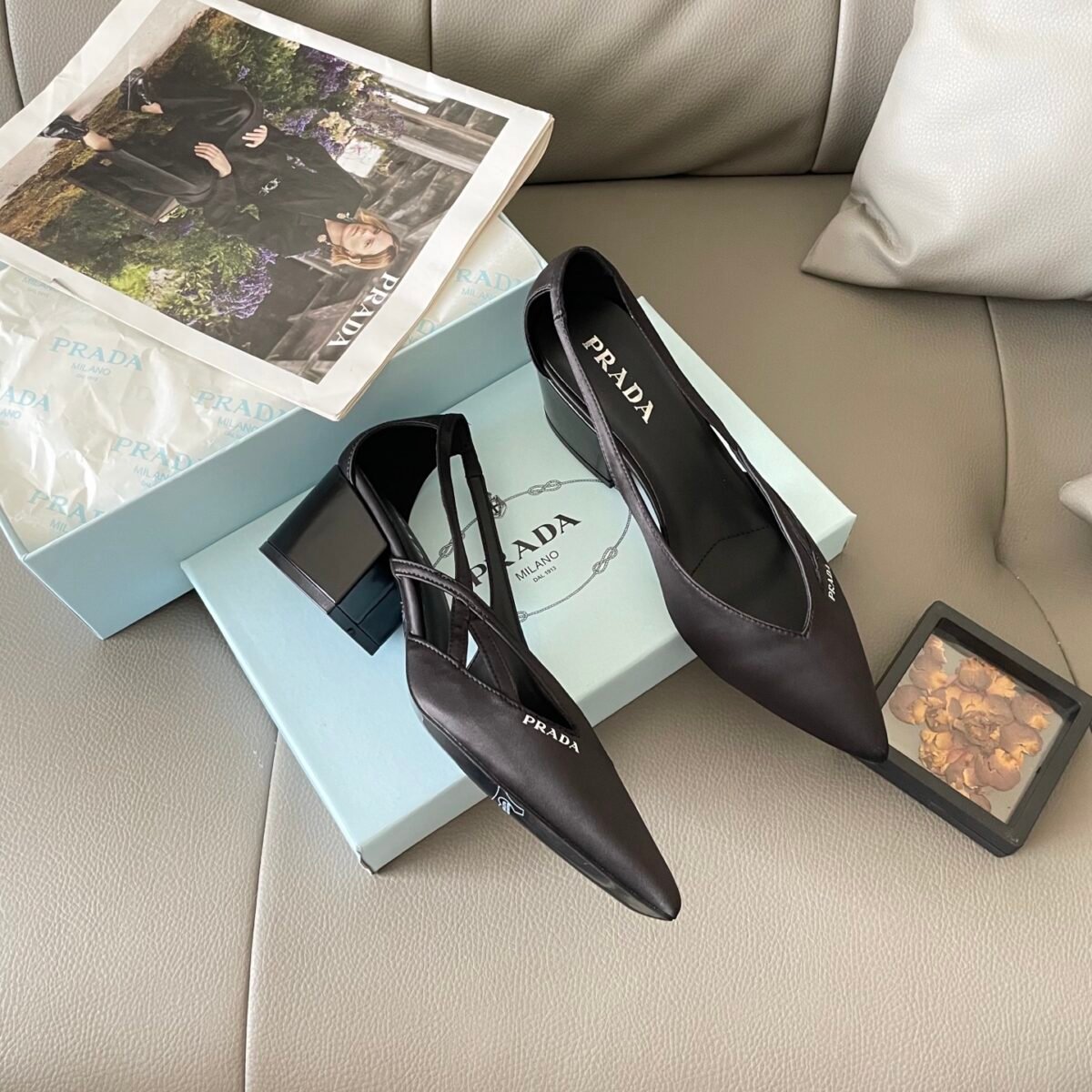 PR Pointed Toe Slingback Pumps – Heels — 6