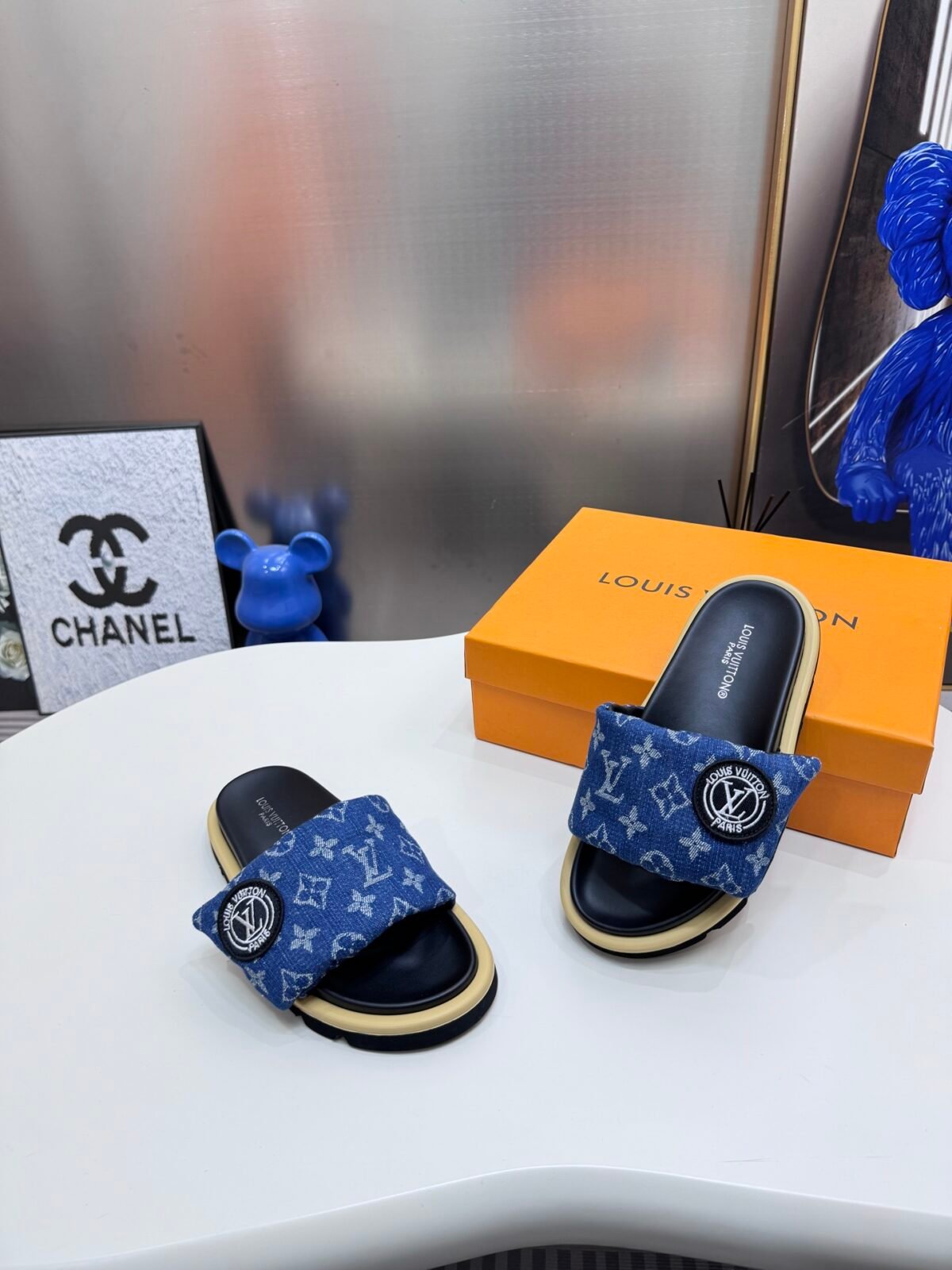 LV Waterfront Monogram Denim – Slide — 3