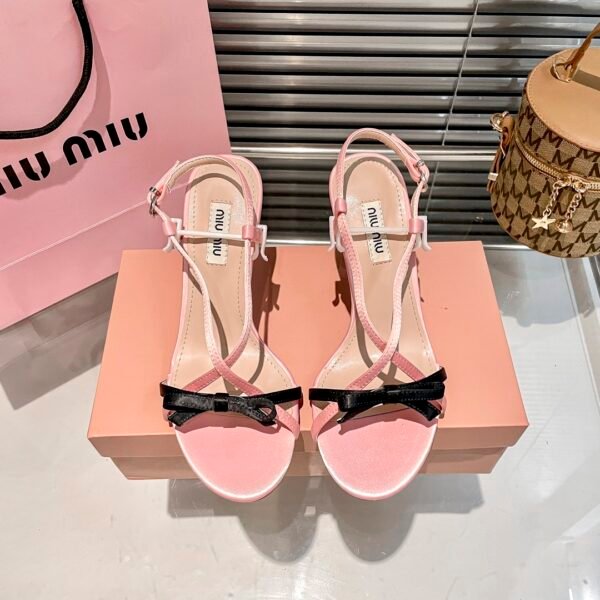 MIU Bow Detail Sandals - Heels