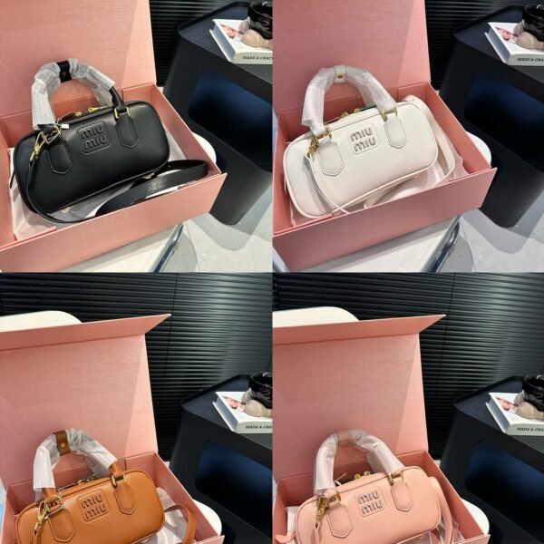 MIU Wander Matelassé Black Leather - Bag