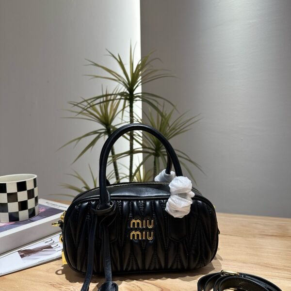 MIU Matelassé Leather Black - Bag