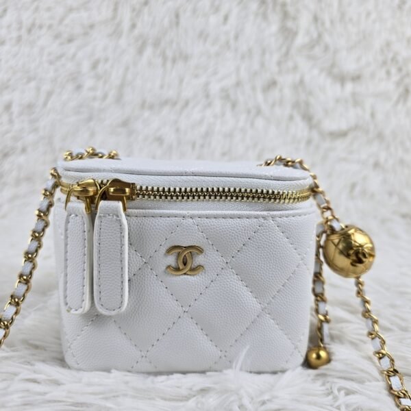 CC Small Vanity Case White Caviar - Bag