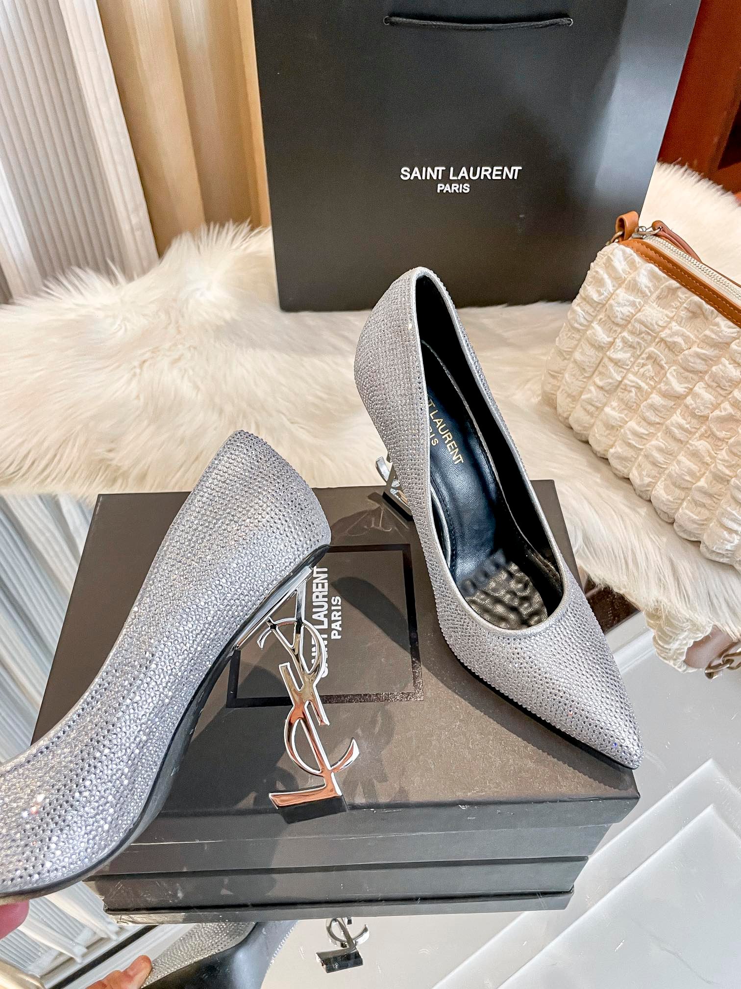 YSL Opyum Pumps Silver - Heels - Image 4
