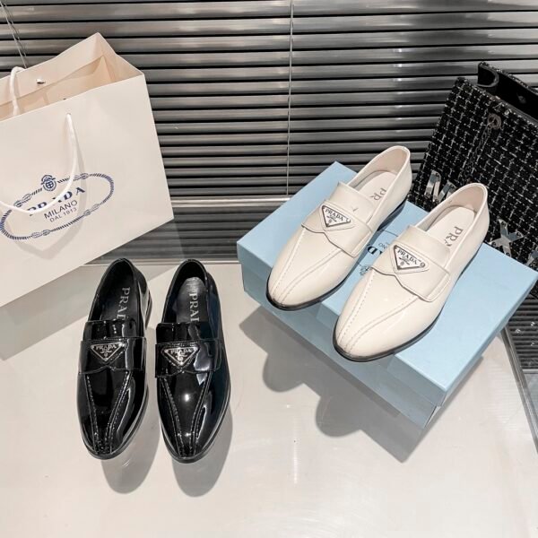 PR Brushed Leather Loafers - Shoes