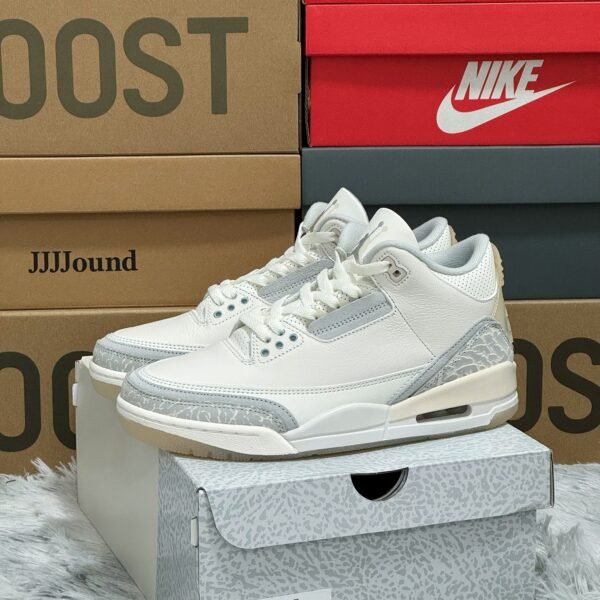 NK Air Jordan 3 JJJJound 7.5 White - Sneakers