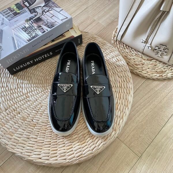 PR Brushed Leather Loafers - Shoes