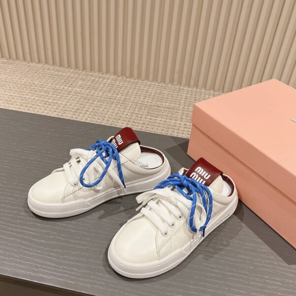 MIU Logo Lace-Up Sneakers - Sneakers