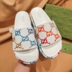 GG Multicolor GG Canvas Slide White Multicolor Canvas – Slides