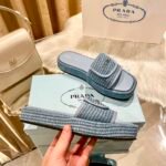 PR Woven Raffia Slides – Slides