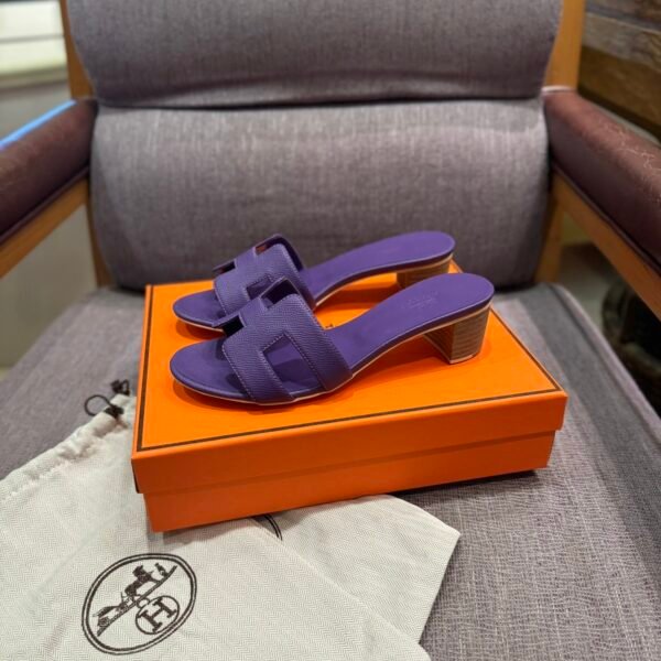 HM Oran Sandals Purple Leather - Sandals