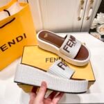 FD FD Roma Wedge Slides White – Slide