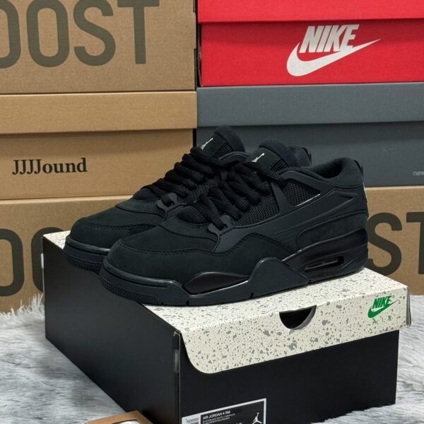 NK Air Jordan 4 Retro SE Black Canvas - Sneakers