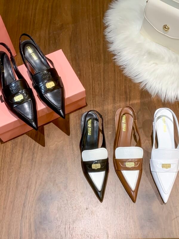 MIU Pointed Toe Slingback – Heels
