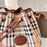 BBR Vintage Check Drawstring – Bag – Red