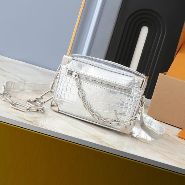 LV Soft Trunk Silver Crocodile Embossed - Bag