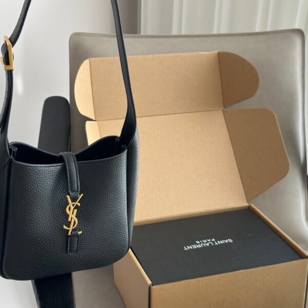 YSL Le 5 à 7 Hobo Mini Black Leather - Bag