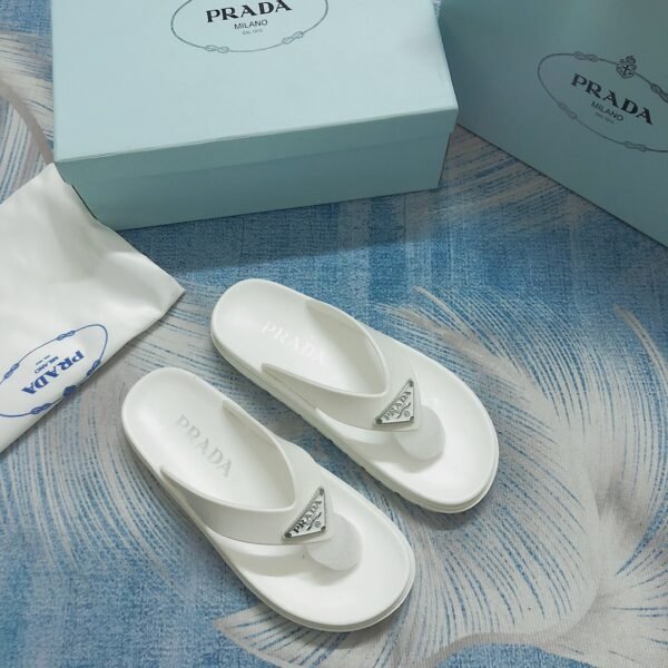 PR Triangle Logo Rubber Thong Sandals - Sandals