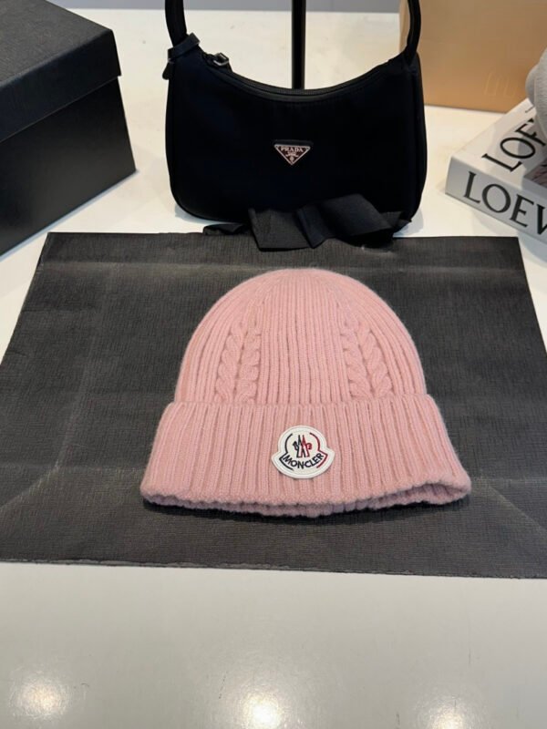 MCL Logo Beanie Pink Wool – Cappello – Rosso