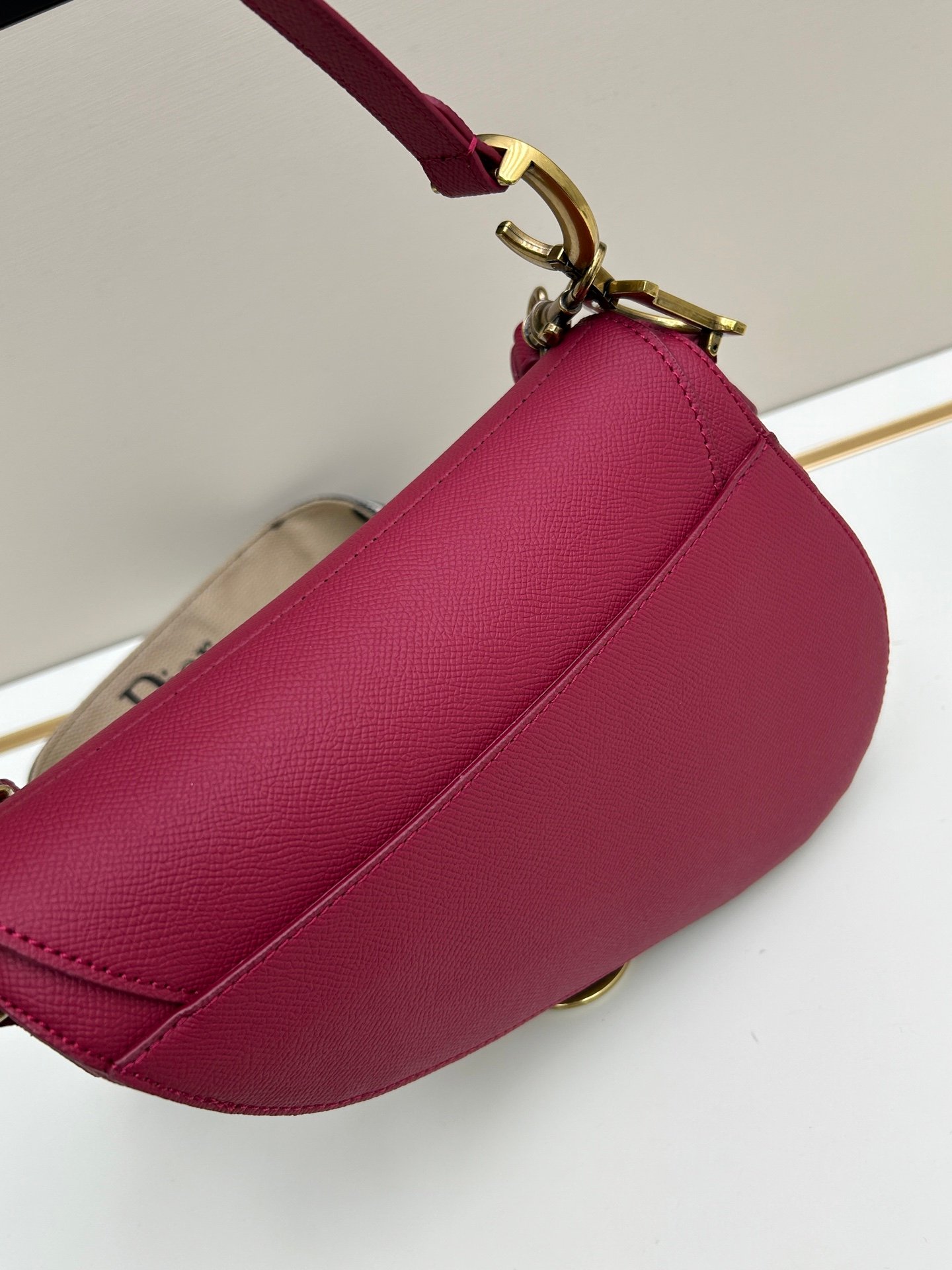 CD Saddle Pink Leather - Bag - Image 6