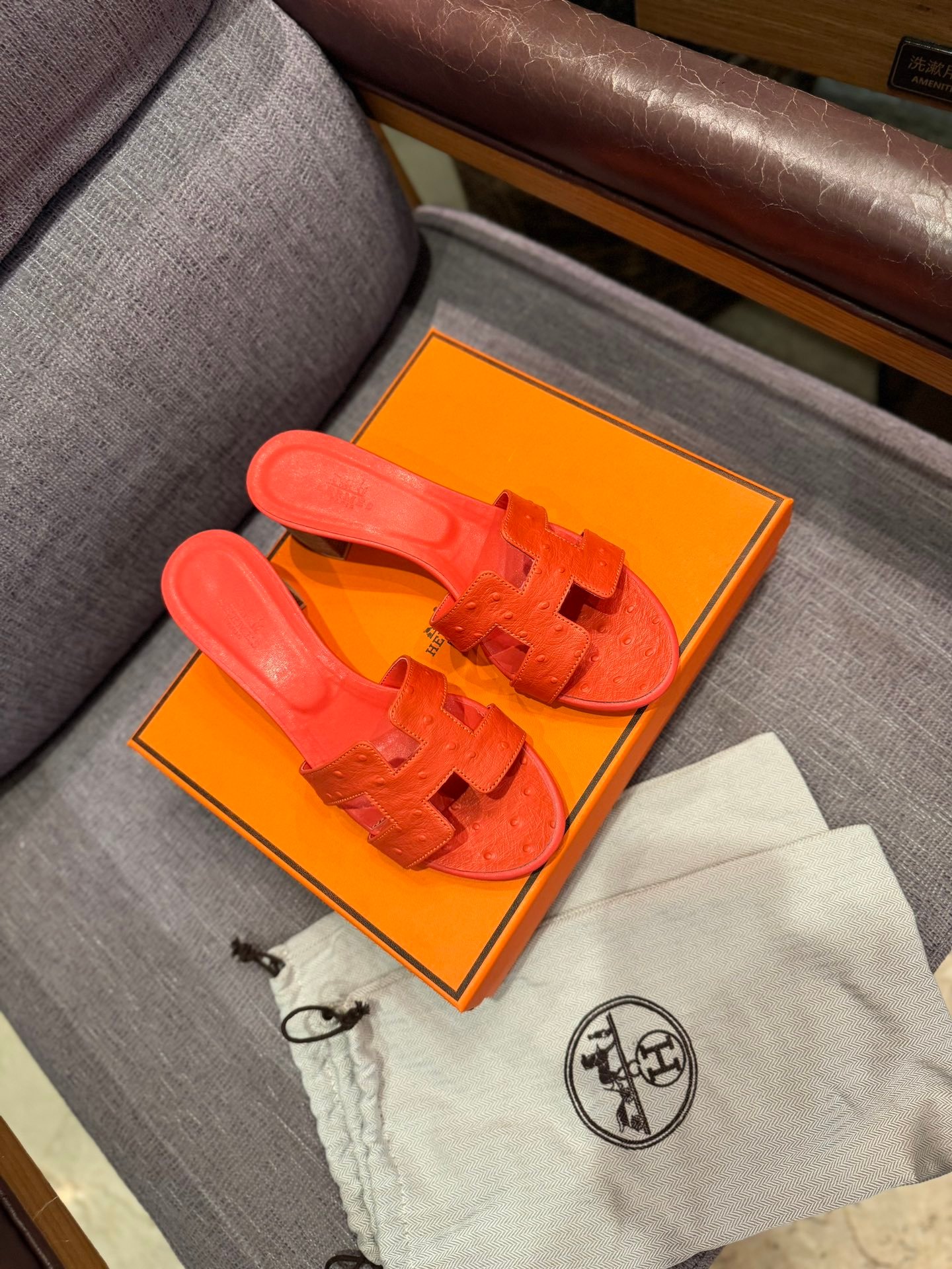 HM Oran Sandals Orange Suede - Sandals - Image 2