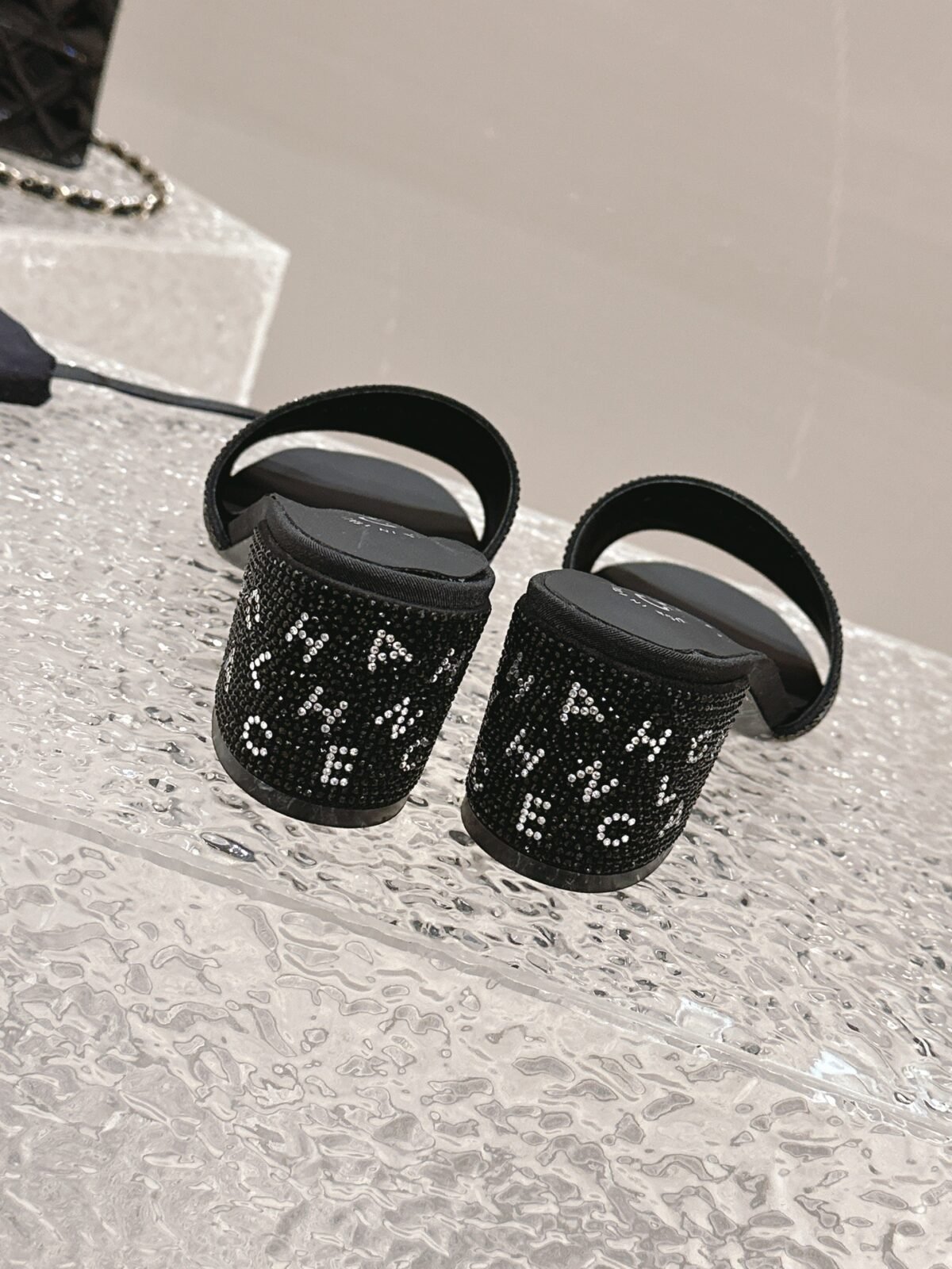 CC Logo Embellished Mules – Heels — 8