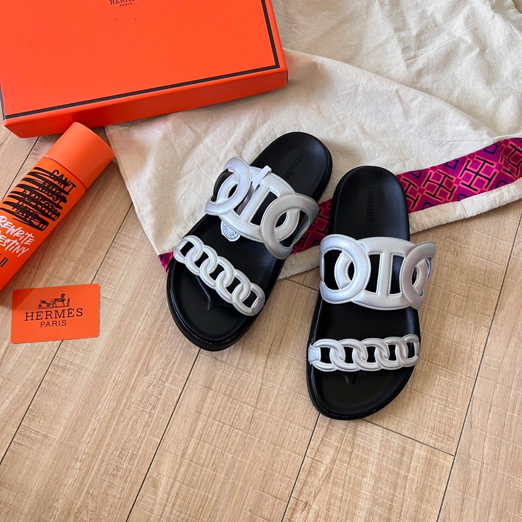 HM Chaine d'Ancre Silver/Black - Slides - Image 3