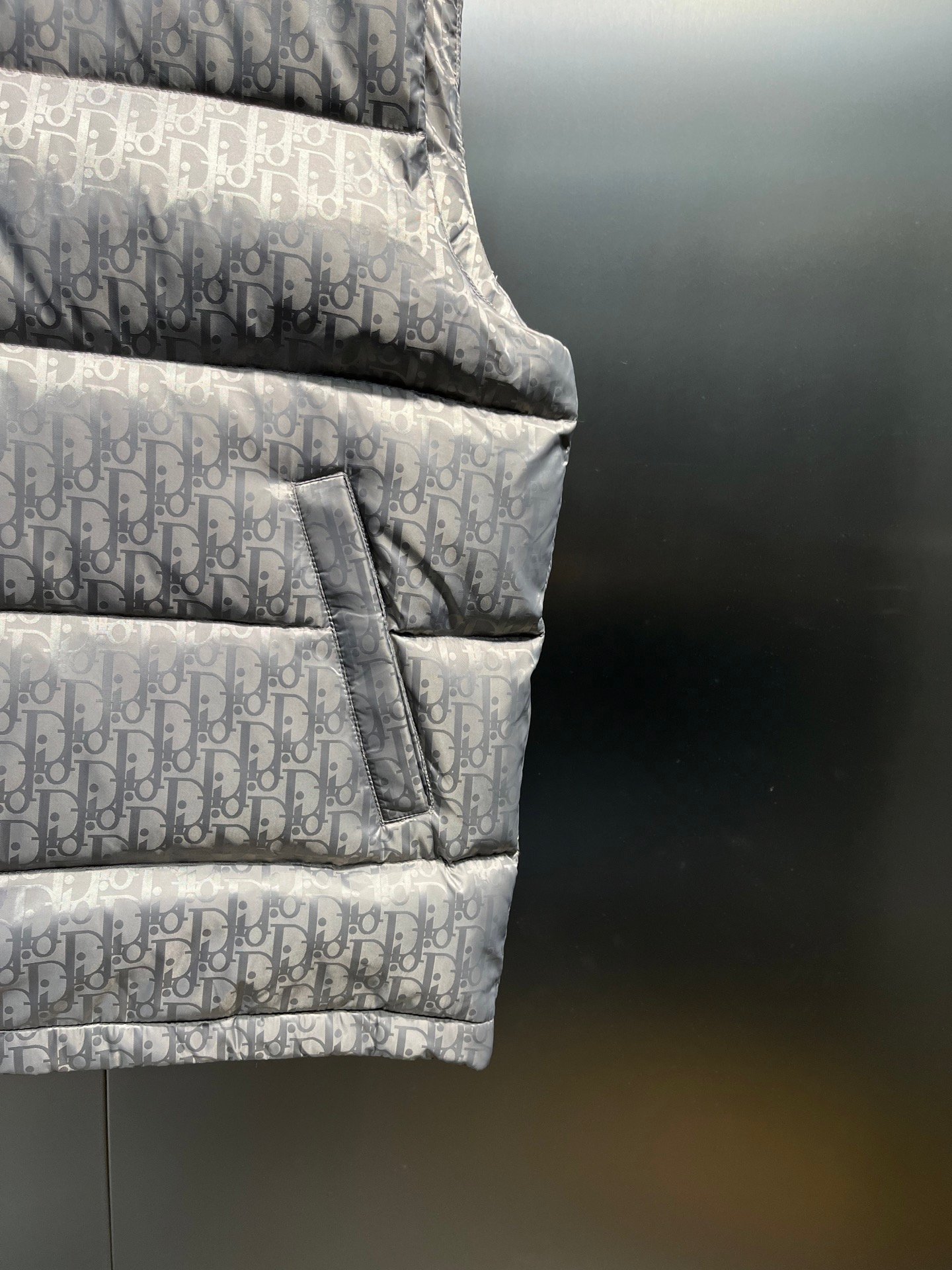 CD Oblique Down Vest Grey Oblique - Vest - Image 4