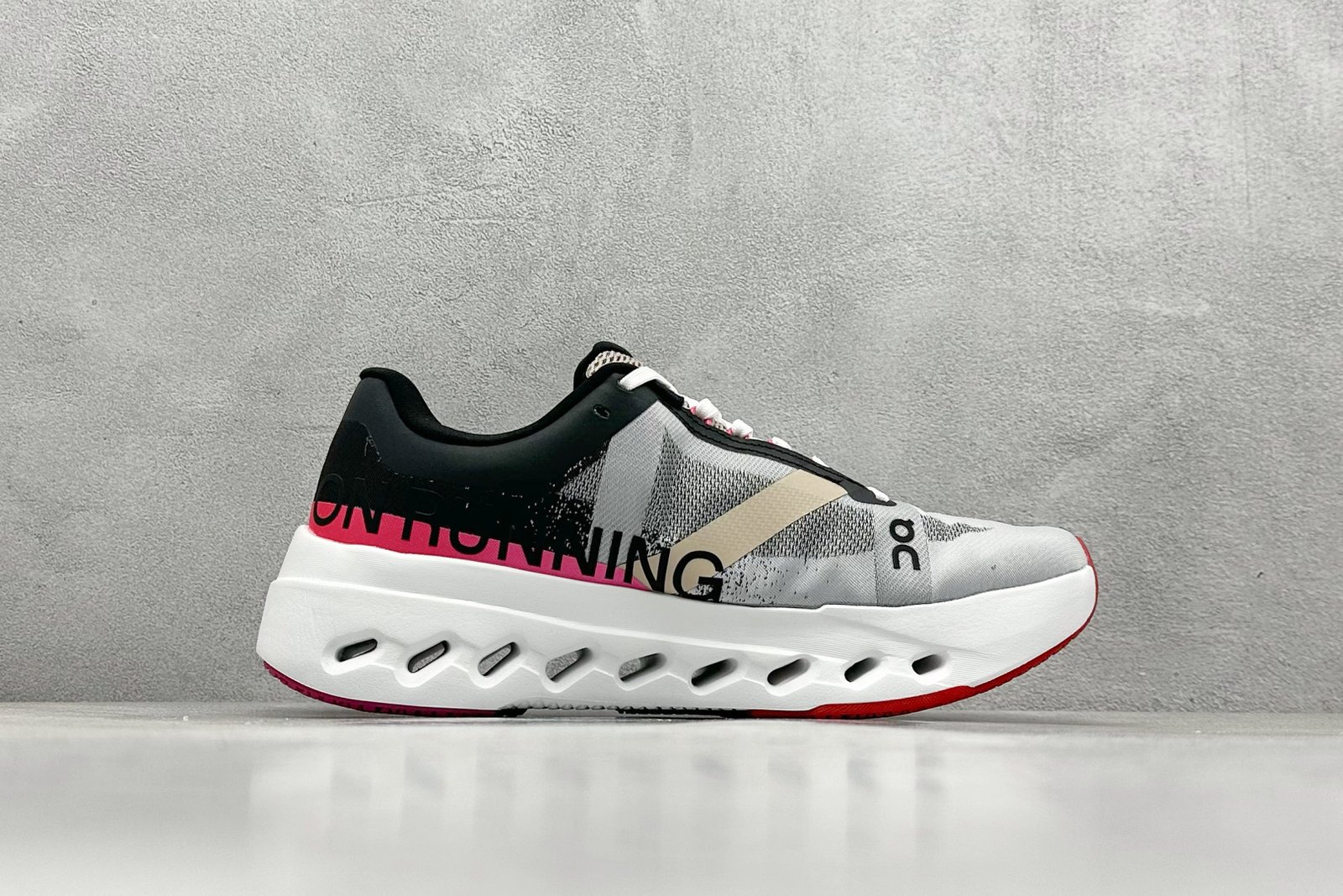 ON Cloudmonster White/Black/Red - Sneakers - Image 2
