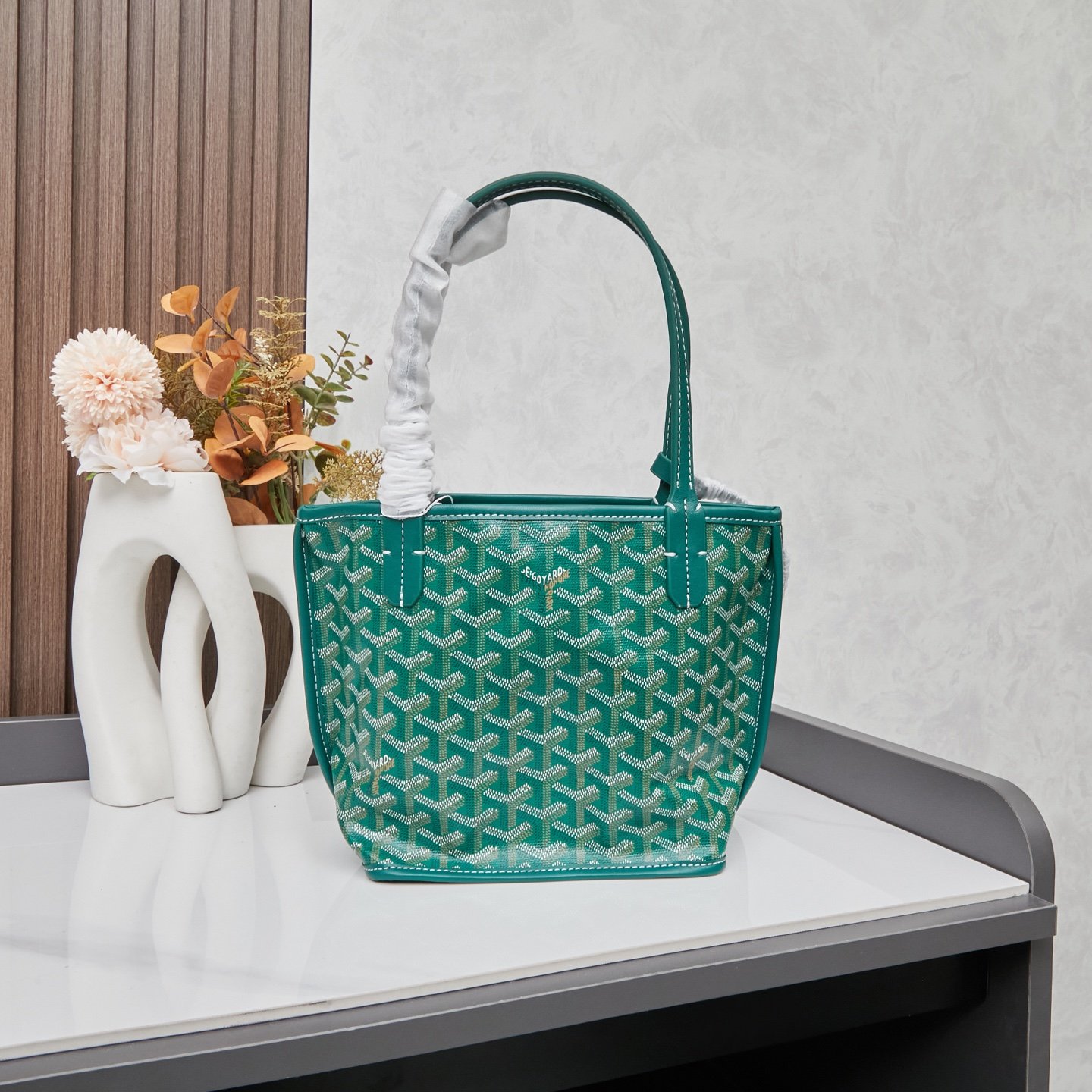 GYD Saint Louis PM Green GYDine Canvas - Bag - Image 3
