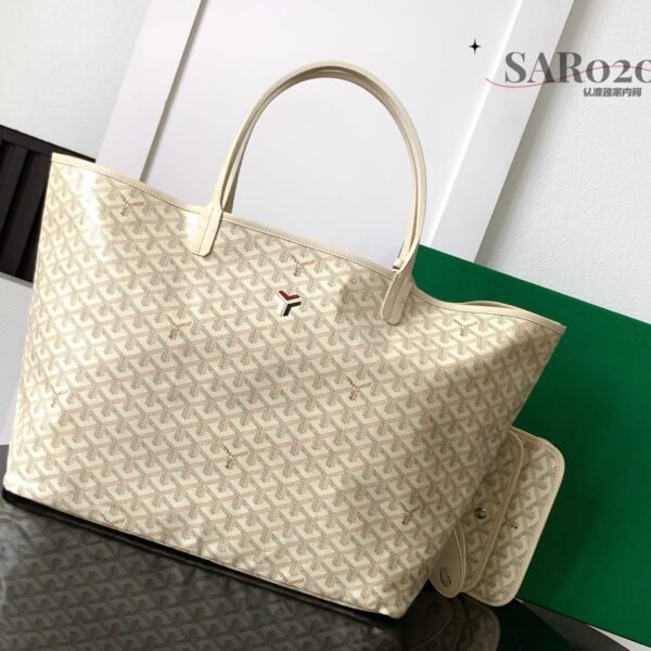 GYD Saint Louis GM White GYDine Canvas - Bag