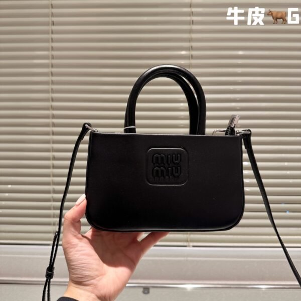 MIU Wander Matelassé Black Leather - Bag