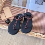 MIU Braided Flat Sandals – Sandals