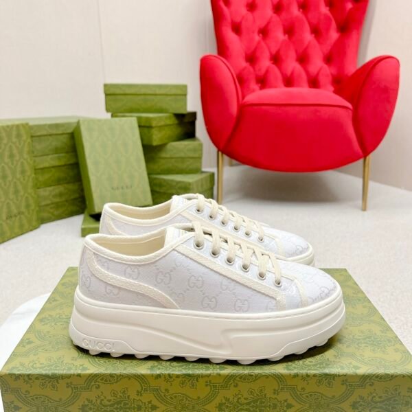 GG Tennis 1977 White Monogram - Sneakers
