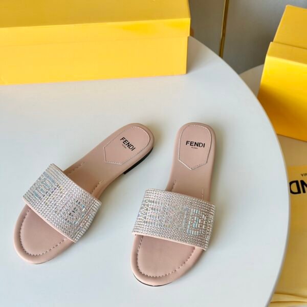 FD Colibri Rhinestone Slides - Sandals