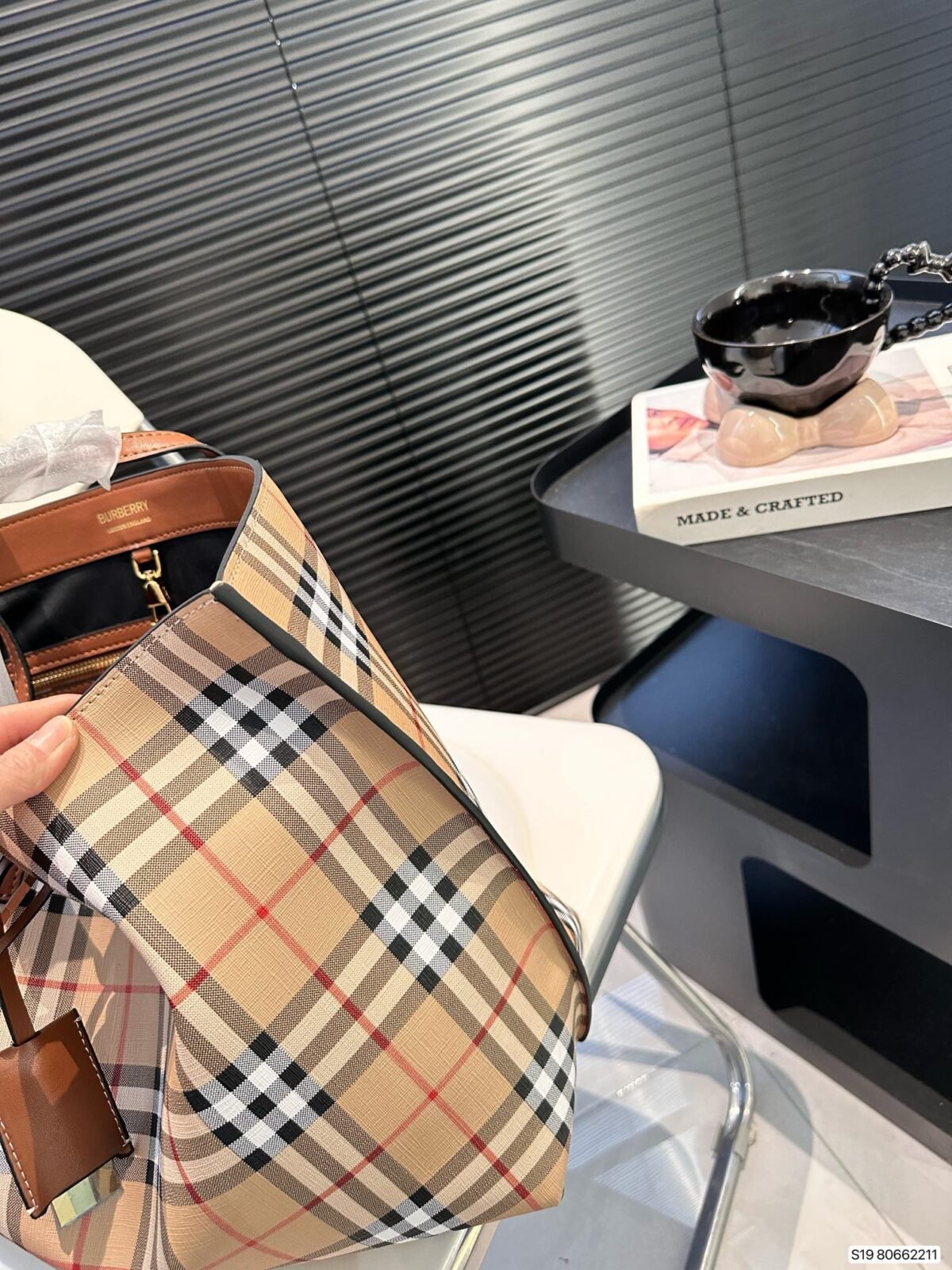 BBR Vintage Check Medium Tote – Bag — 4