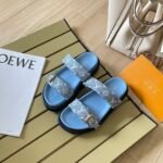LV Waterfront Monogram Denim – Slides