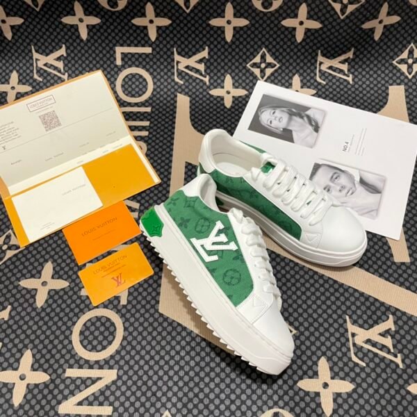 LV Time Out Sneaker Green Monogram - Sneakers