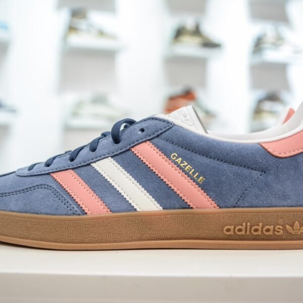 AD Gazelle Blue/Pink Suede - Sneakers