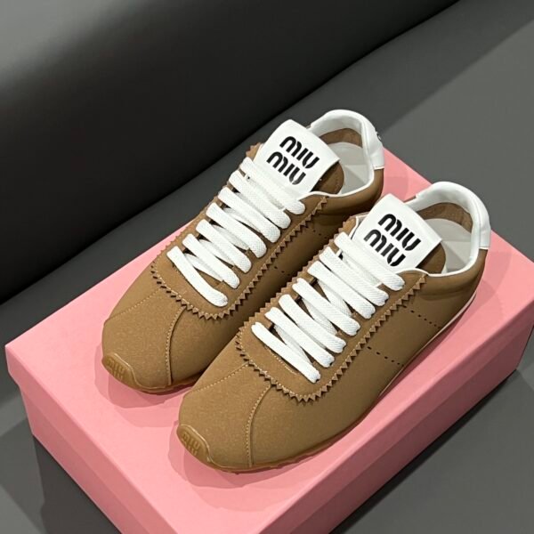 MIU Retro Sneakers Brown/White - Sneakers