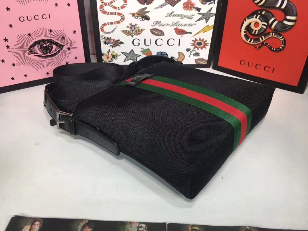 GG Ophidia Messenger Bag Black/Green/Red Web - Bag - Image 5