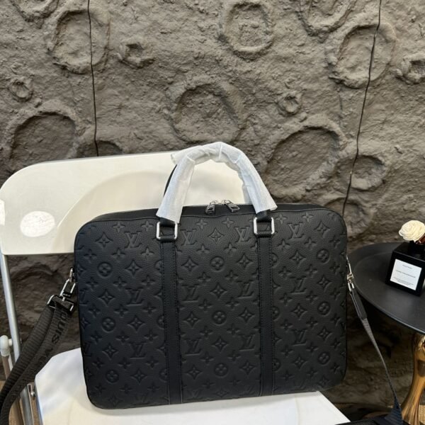 LV Porte-Documents Voyage Black Monogram Empreinte Leather - Bag