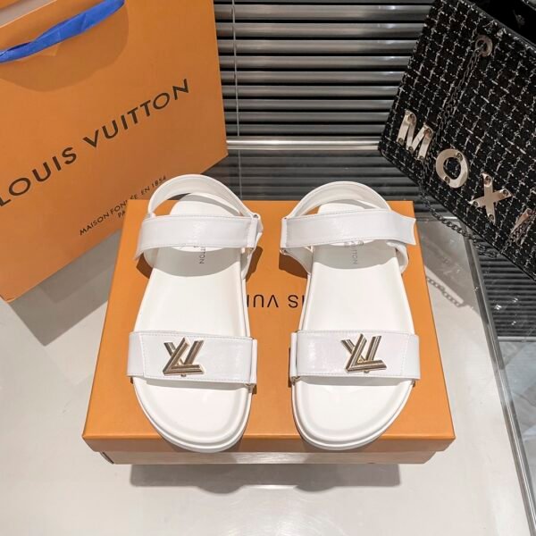 LV Paseo Flat Comfort Sandal White - Sandals