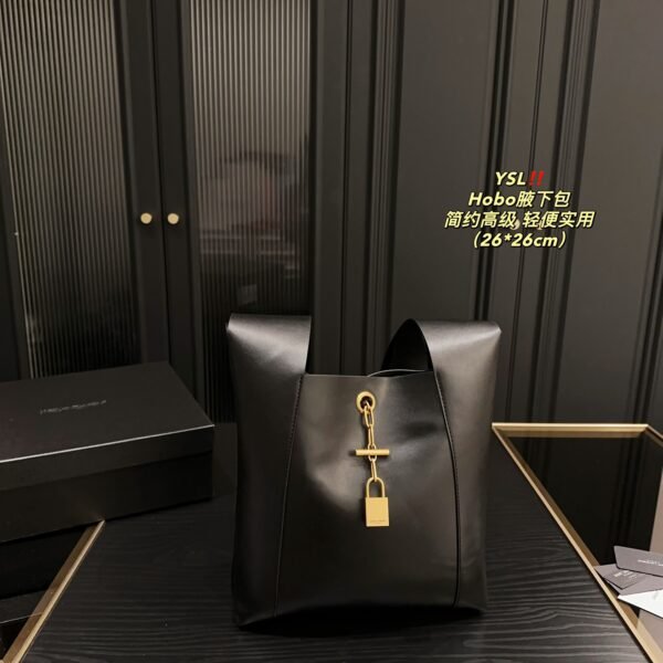 YSL Le 5 à 7 Hobo Black Leather - Bag