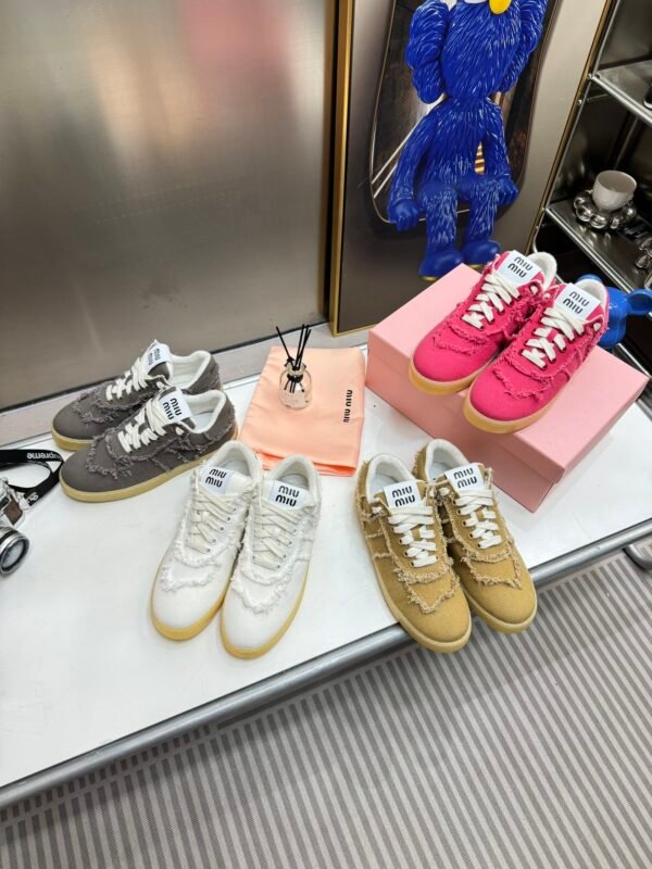 MIU Fringed Denim Sneakers – Sneaker