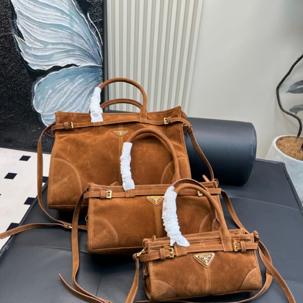 PR 1913 Collection Medium Brown Suede - Bag