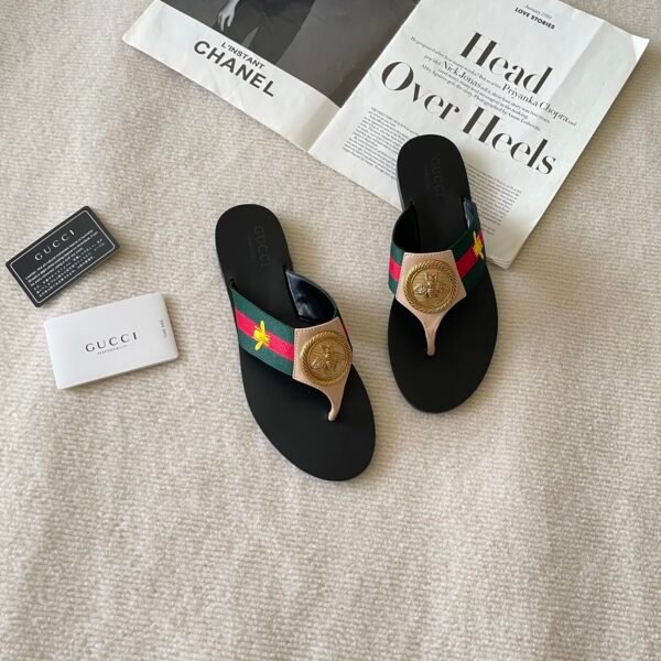 GG Web Thong Sandals - Sandals