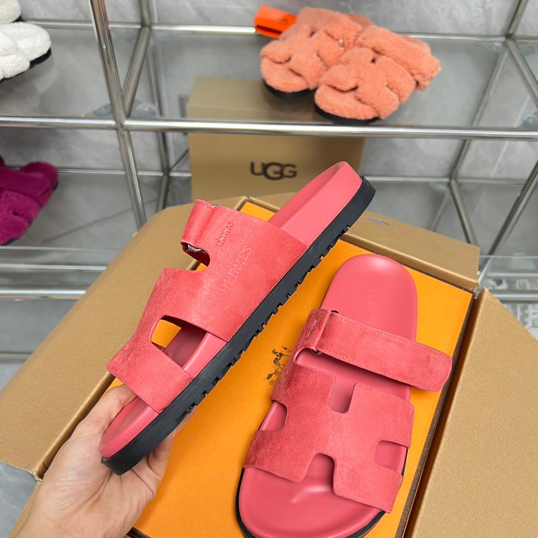 HM Oran Sandals Pink Suede - Sandals - Image 6
