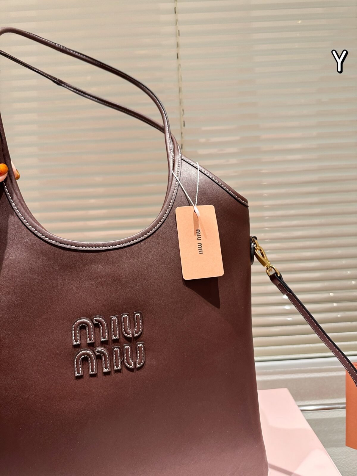 MIU Arcadie Brown Leather – Bag — 4