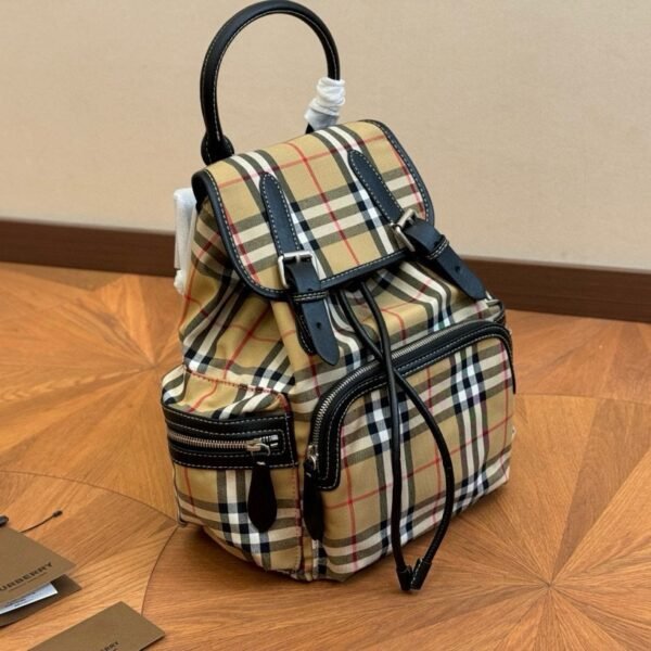 BBR Vintage Check Rucksack Beige Check - Backpack